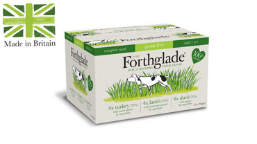 FORTHGLADE ΥΓΡΗ ΤΡΟΦΗ ΣΚΥΛΟΥ ΠΟΛΥΣΥΣΚΕΥΑΣΙΑ ΓΑΛΟΠΟΥΛΑ-ΑΡΝΙ-ΠΑΠΙΑ 12Χ395